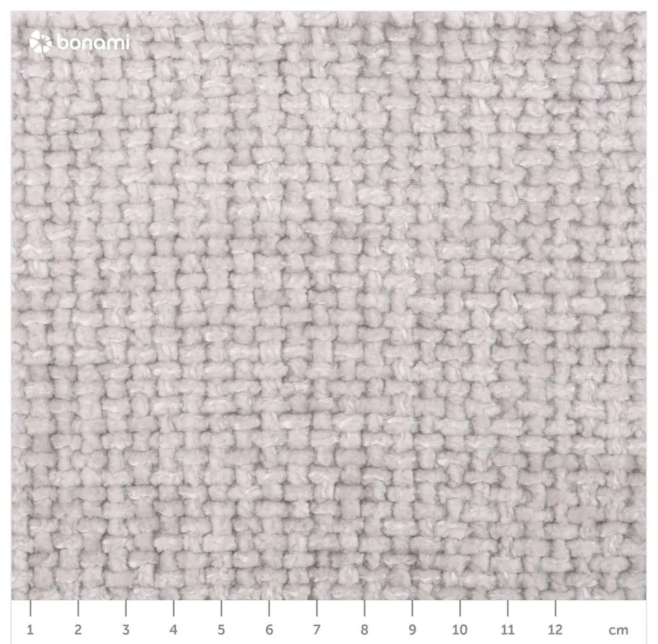 Светлосиво тапицирано двойно легло с място за съхранение и решетка 140x200 cm Bellis - Micadoni Home