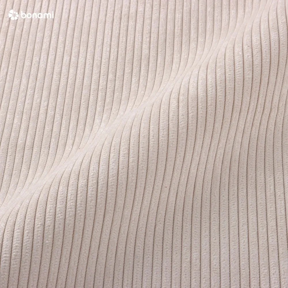 Бежов велурен разтегателен диван , ляв ъгъл Moghan - Micadoni Home