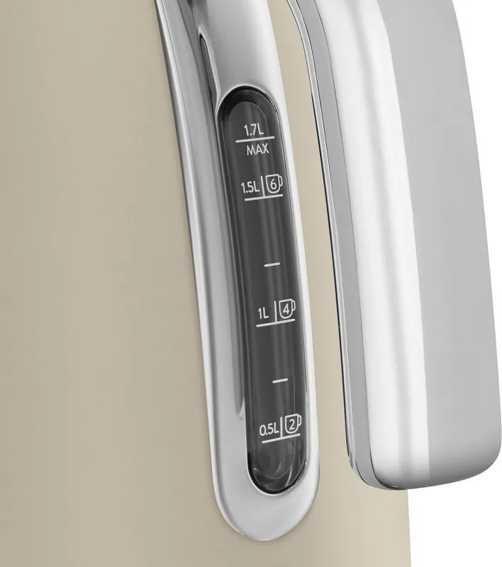 Електрическа кана SMEG KLF03MLMEU, 2400 W, 1.7 л, 360° основа, Матово покритие, Лунна светлина