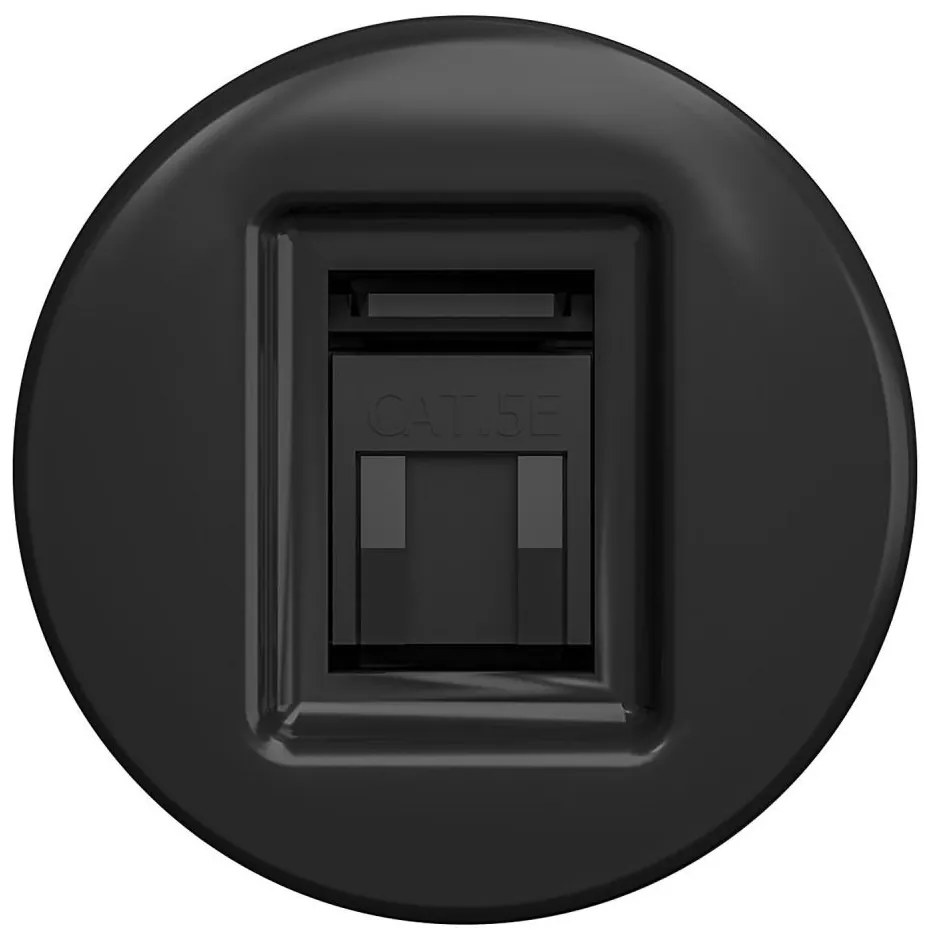 Kliklap - Ретро дата гнездо без рамка, черно