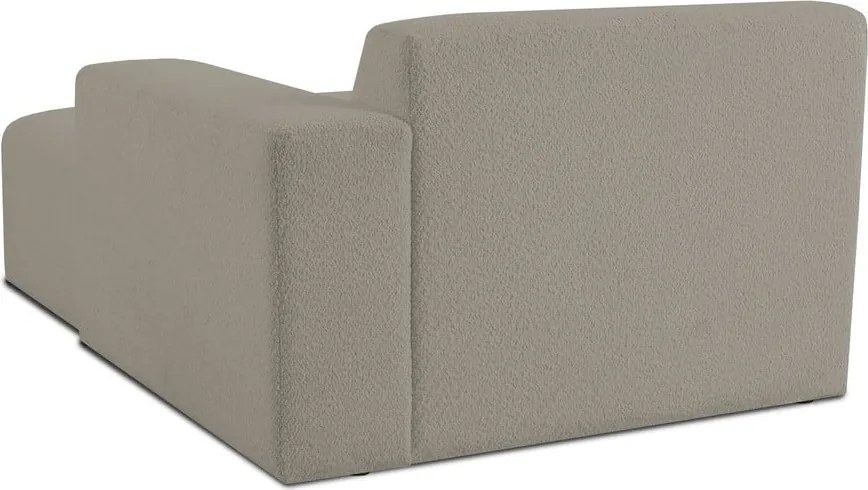 Светлокафяв модулен диван от букле (десен ъгъл) Roxy – Scandic