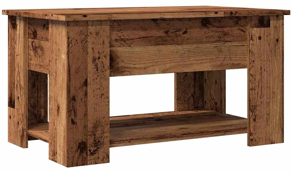856928 vidaXL Масичка за кафе от старо дърво 79x49x41 cm Инженерна дървесина