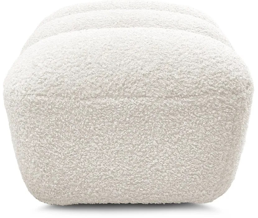 Бяла табуретка от прежда с примки от букле Hippolyte – Bobochic Paris