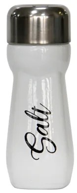 Стъклена солница бяла с метална капачка 80мл VOCA M-321105-S2 - Horecano