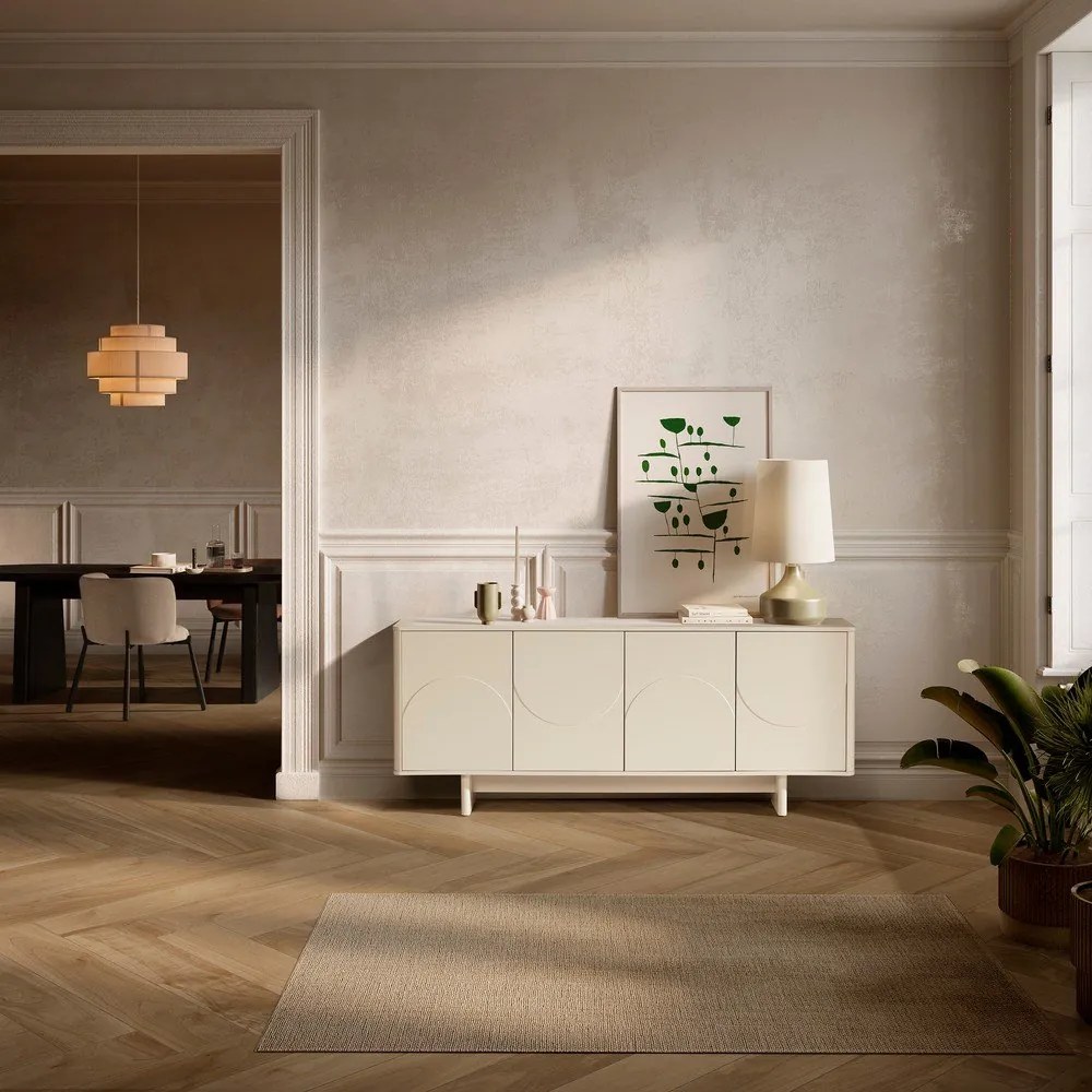 Кремав скрин 180x75x40 cm Solei – MOME