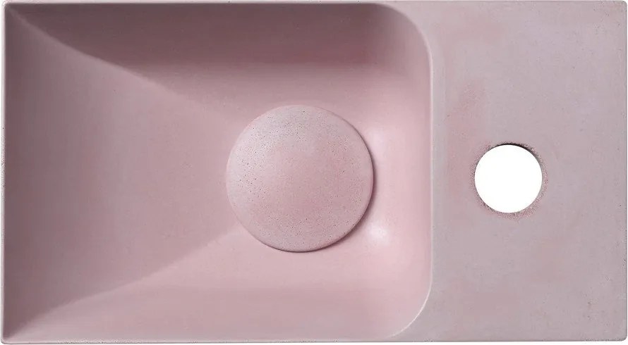 Розов бетонен малък умивалник 31x17 cm Piccolino – Sapho