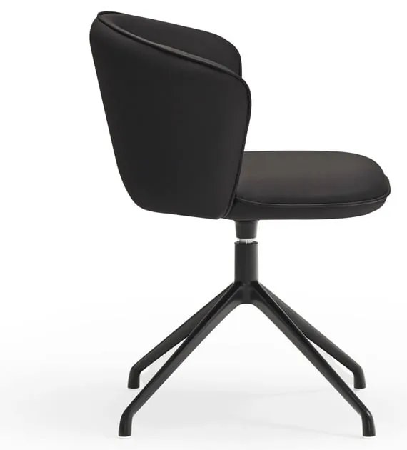 Черни тапицирани трапезни столове в комплект 2 бр. Add – Teulat