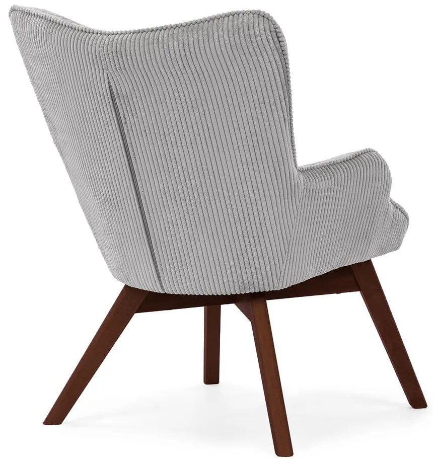 Сиво кресло от рипсено кадифе Niko – Ropez