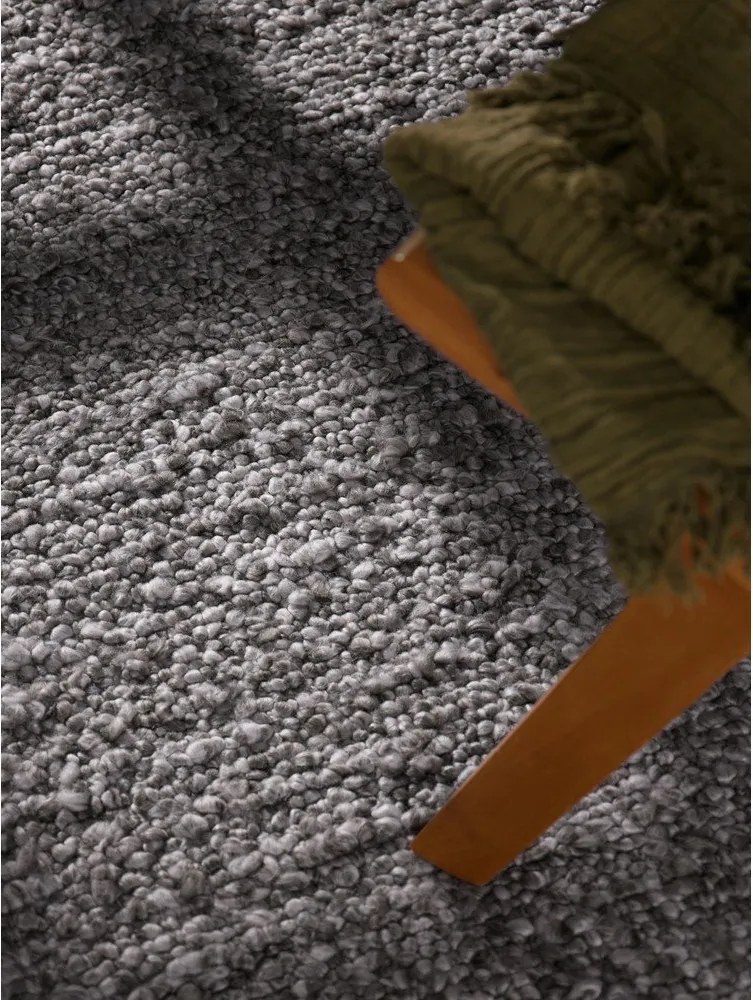 Тъмносива ръчно изработена пътека от букле 80x200 cm Notting Hill Portobello – Ted Baker