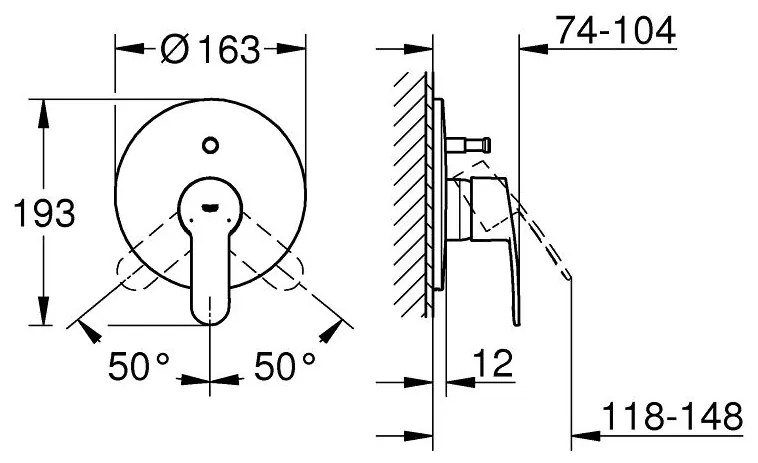 External battery parts Grohe Eurostyle Cosmopolitan