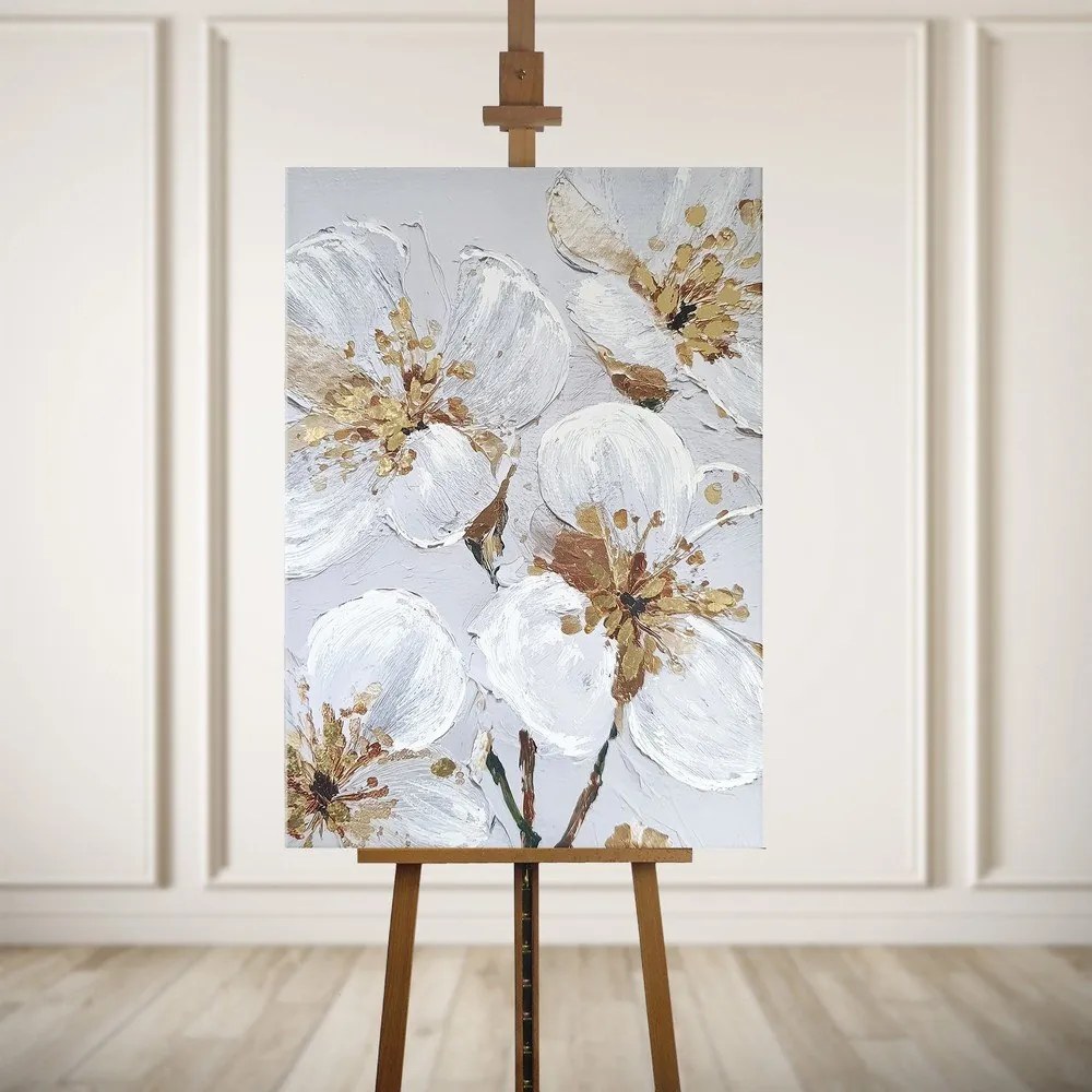 Картина с ръчно изрисувани елементи 70x100 cm Petal Glow – Styler