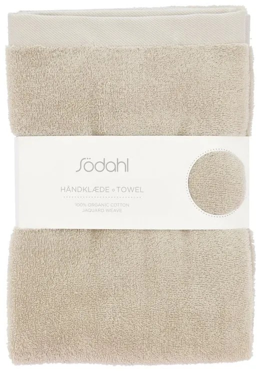 Бежова памучна хавлиена кърпа от тери 70x140 cm Comfort – Södahl