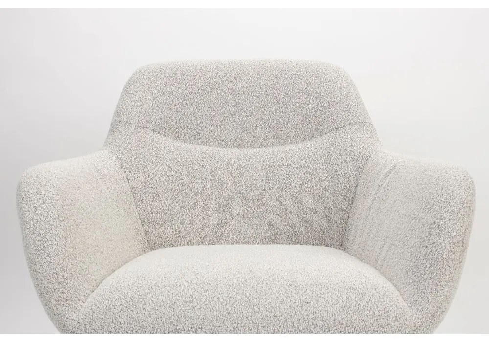 Бяло кресло от букле Dude – White Label