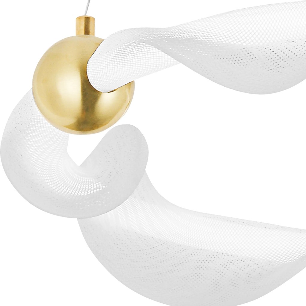 Лампа LED G010-CP WHITE/GOLD