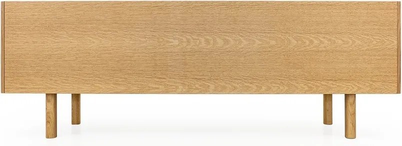 ТВ масичка от черен/естествен дъб 175x60 cm Porto - Woodman