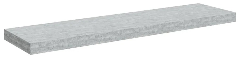 326603 vidaXL Окачен стенен рафт, бетонно сив, 90x23,5x3,8 см, МДФ