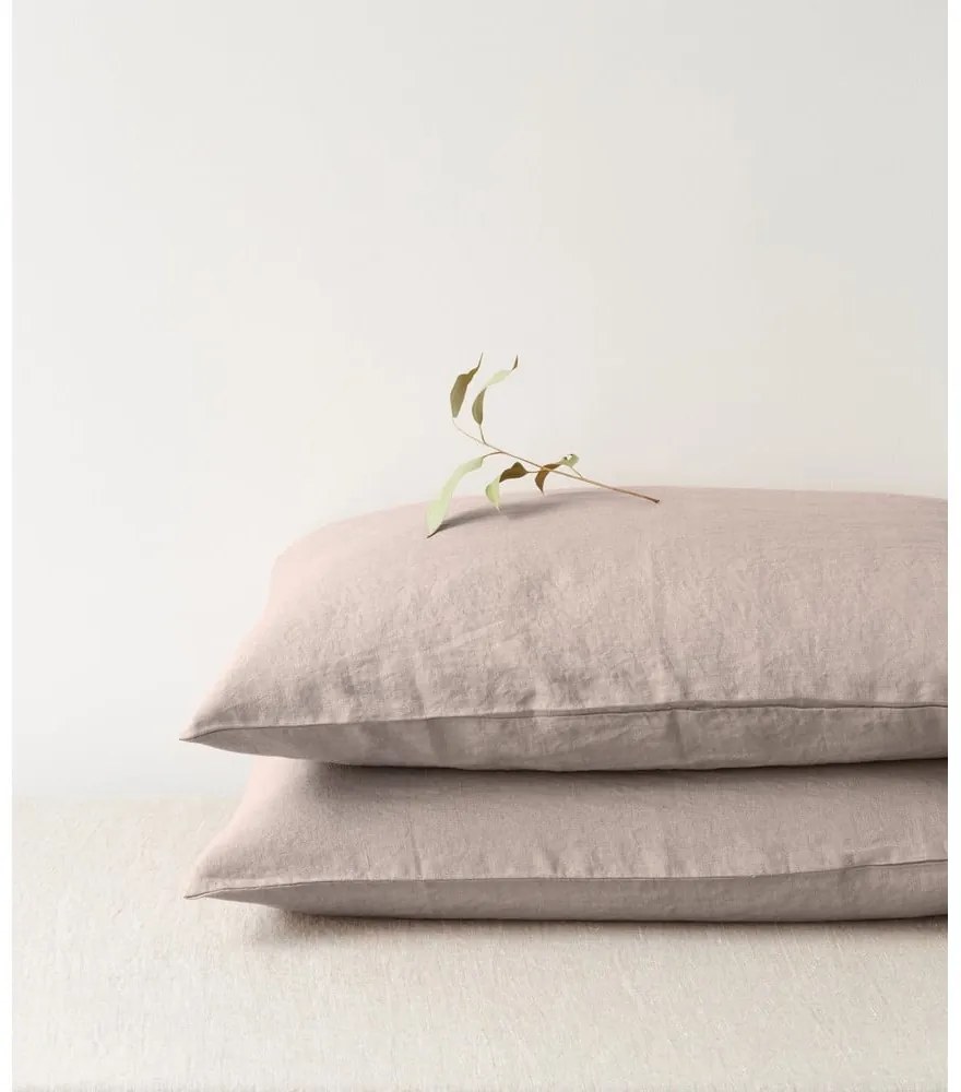 Светлокафява ленена калъфка за възглавница , 70 x 90 cm - Linen Tales