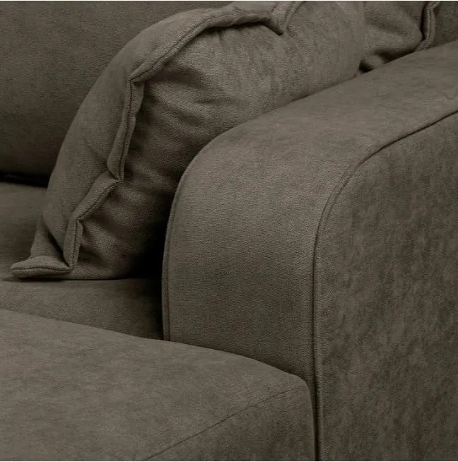 Кафяв ъглов диван (десен ъгъл) Beata - Ropez