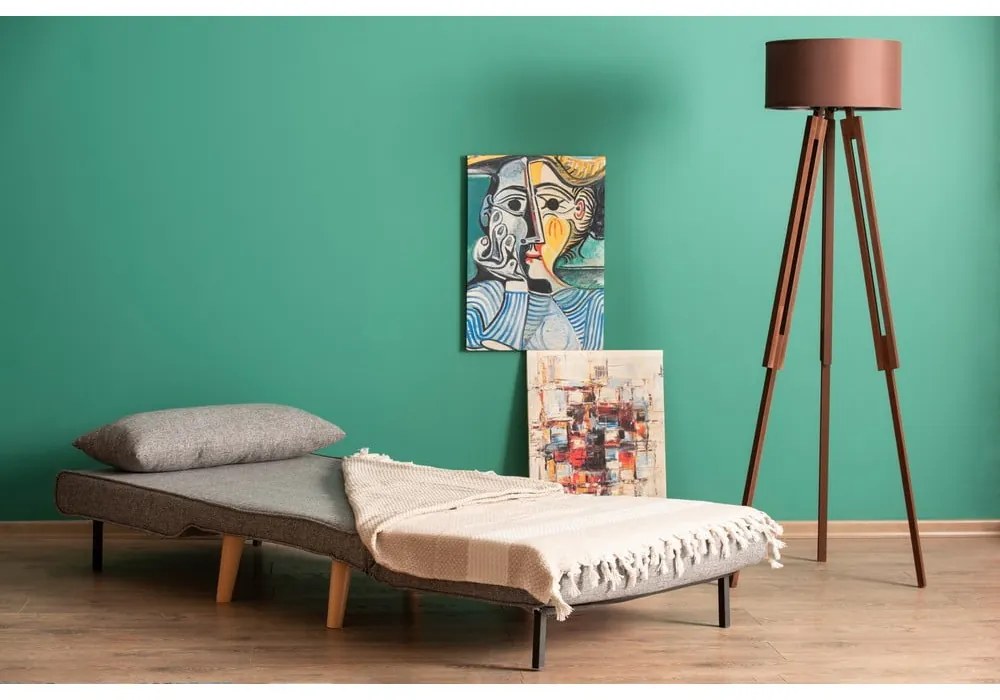 Светлосиво кресло Folde - Artie