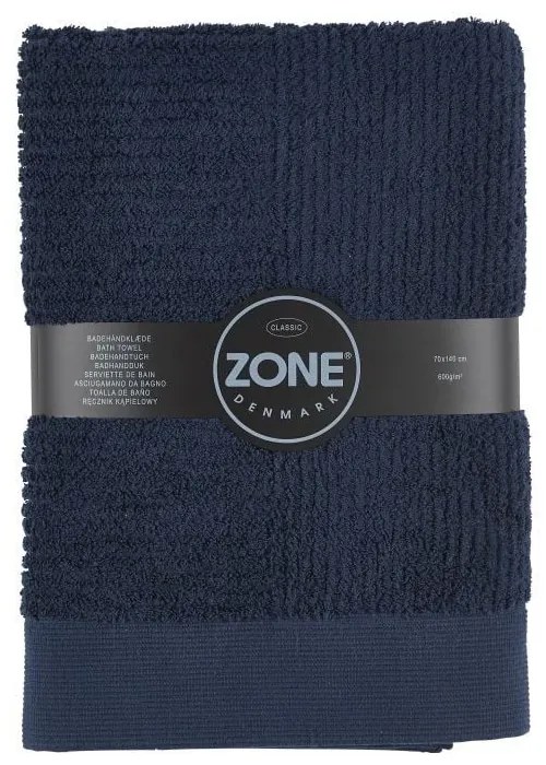 Тъмносиня кърпа за баня , 70 x 140 cm Classic - Zone