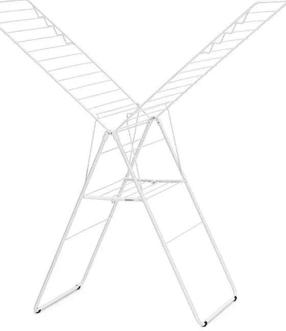 Сушилник за дрехи Brabantia Hangon 1004167, 25 м, 8 закачалки, Регулируем, Заключване за деца, Бял