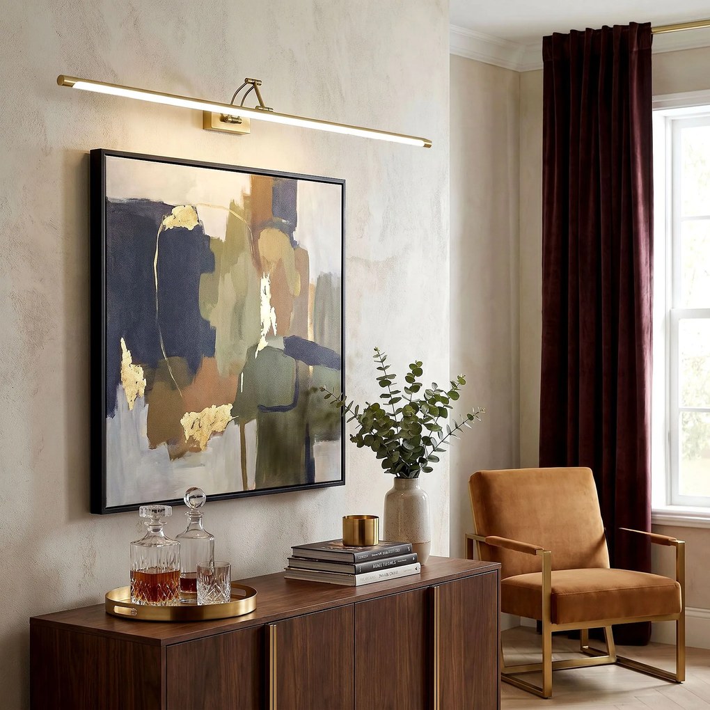 LED аплик за баня SWE024-1W 80cm Brush Gold