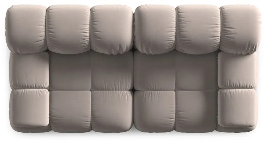 Светлокафяв кадифен модулен диван 188 cm Bellis – Micadoni