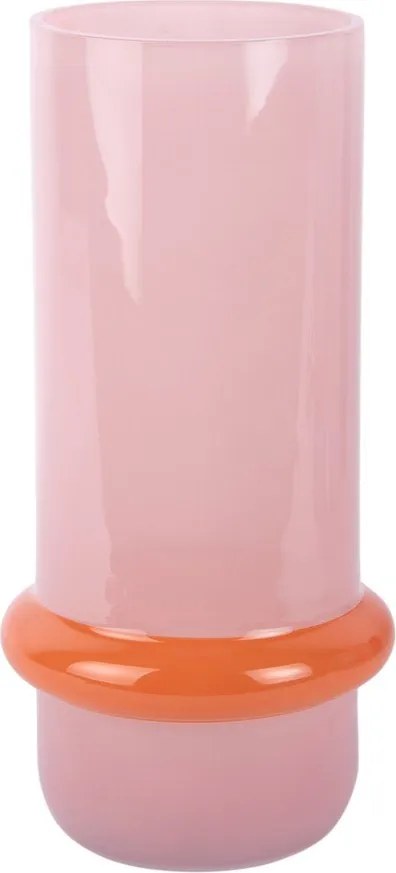 Светлорозова стъклена ваза (височина 28 cm) Animado Anillo – PT LIVING