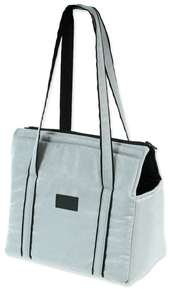 Светлосива чанта за транспортиране за куче Dog Fantasy Platinum – Plaček Pet Products