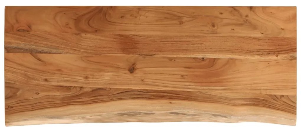370253 vidaXL Плот за маса, 110x40x2,5 см, правоъгълен, акация масив, жив ръб
