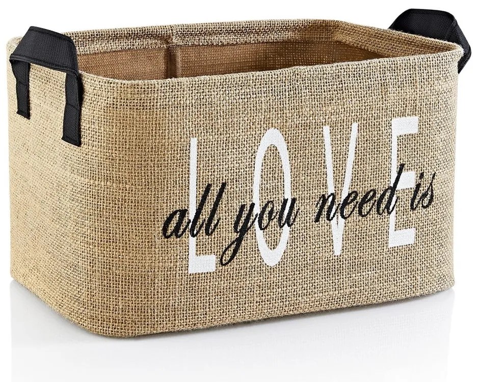 Кошница за съхранение от юта 30x22x30 cm – Mioli Decor