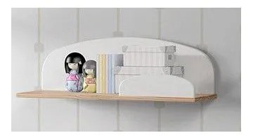 Детски рафт от бор в бял и естествен цвят Kiddy - Vipack