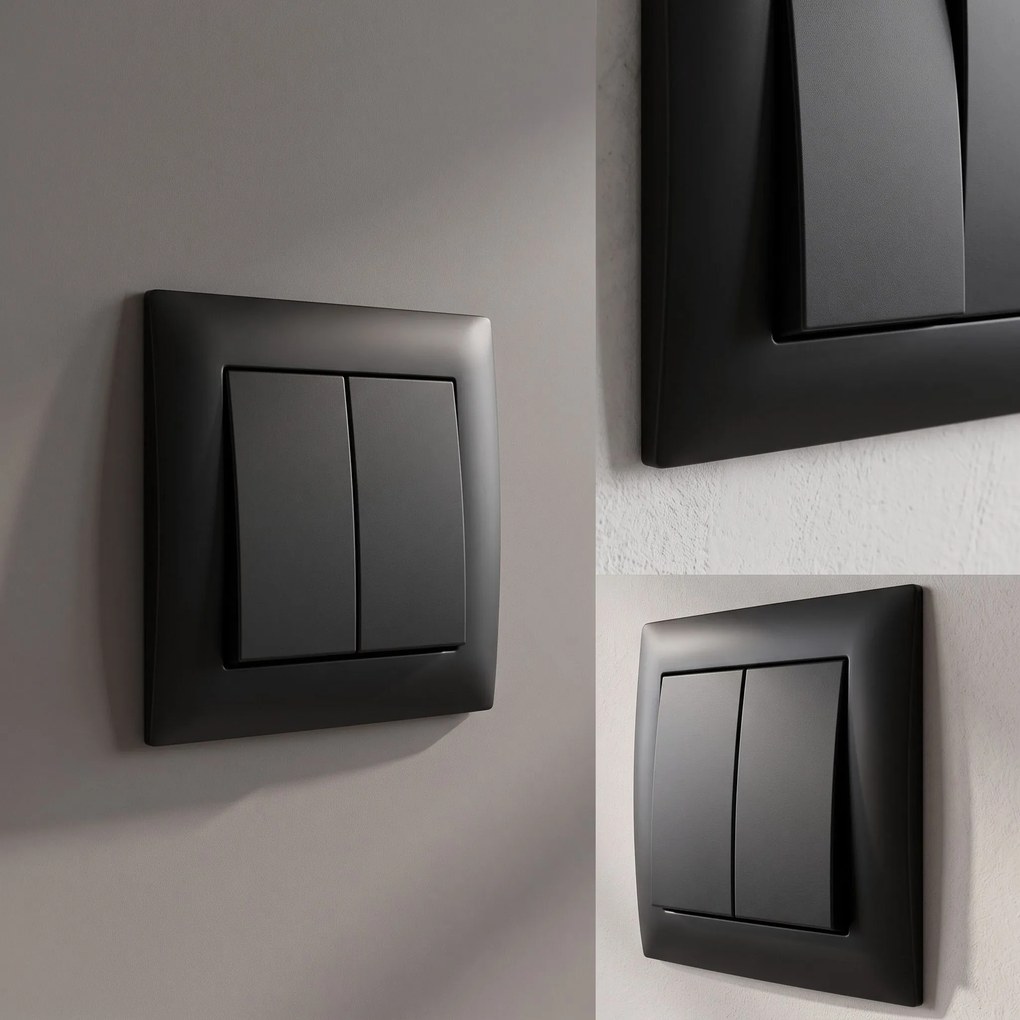 Двоен Ключ с Рамка OSTE JNH007-W BLACK