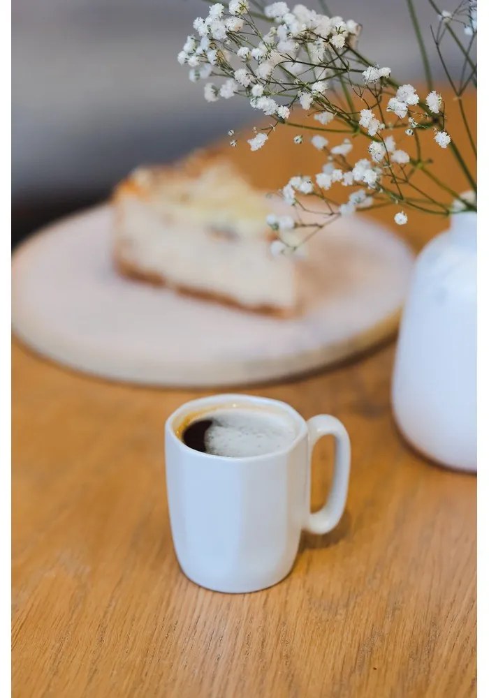 Бели глинени чаши за еспресо в комплект от 2 бр. 80 ml Fuori – Vialli Design