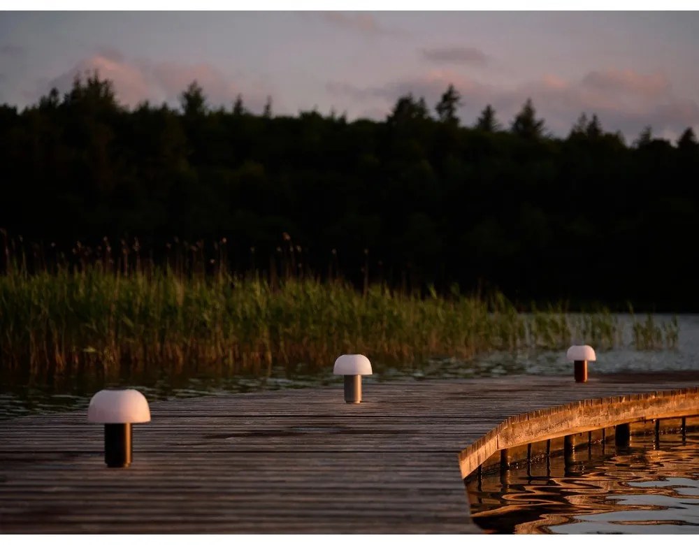 Черна алуминиева LED затъмняваща се настолна лампа (височина 22 cm) Harvest – Zone