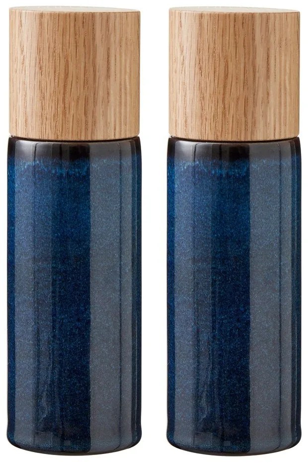 Тъмносин керамичен комплект от мелнички за сол и пипер 2 бр. Gastro Blue – Bitz