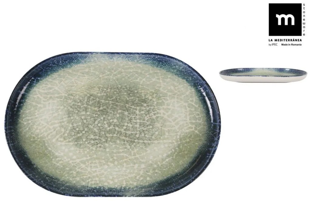 Плато овал LA MEDITERRANEA Olaf, Порцелан - 25x15 cm