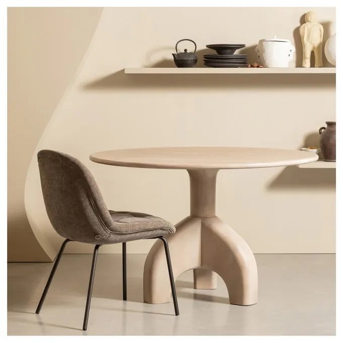 Сиви кадифени трапезни столове в комплект 2 бр. Crate – WOOOD