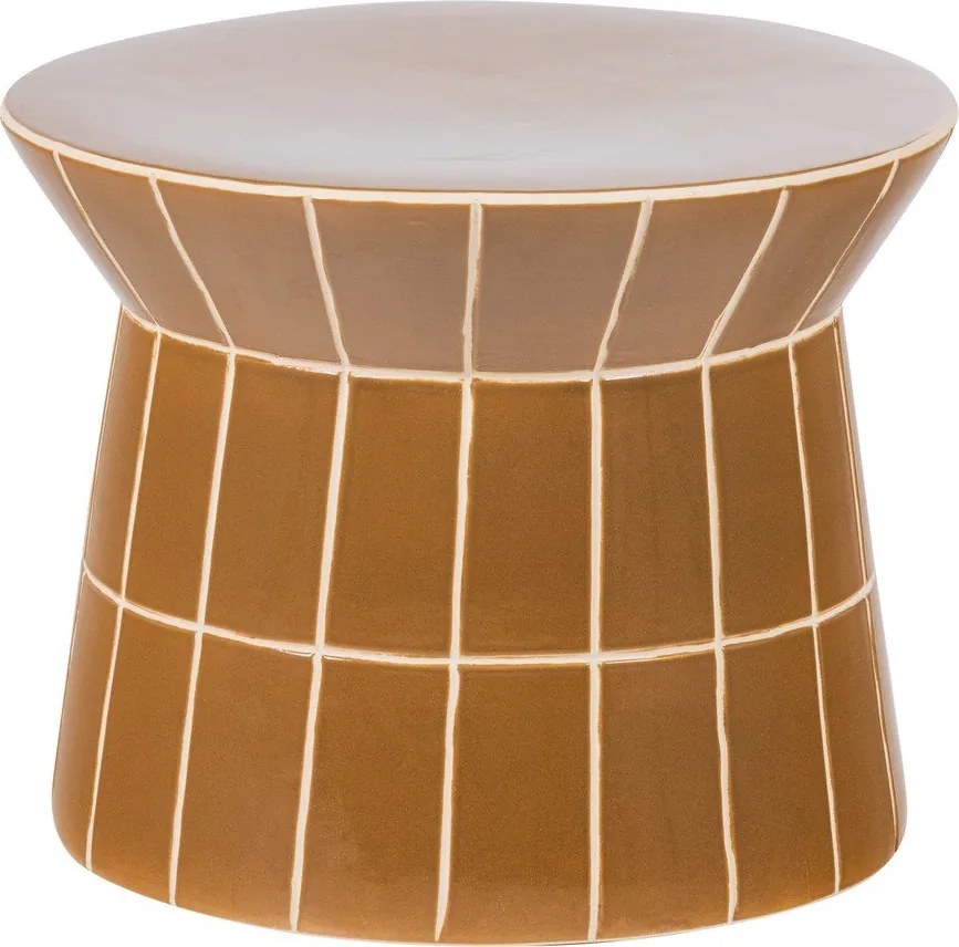 Керамична кръгла странична масичка ø 38 cm Plu – WOOOD