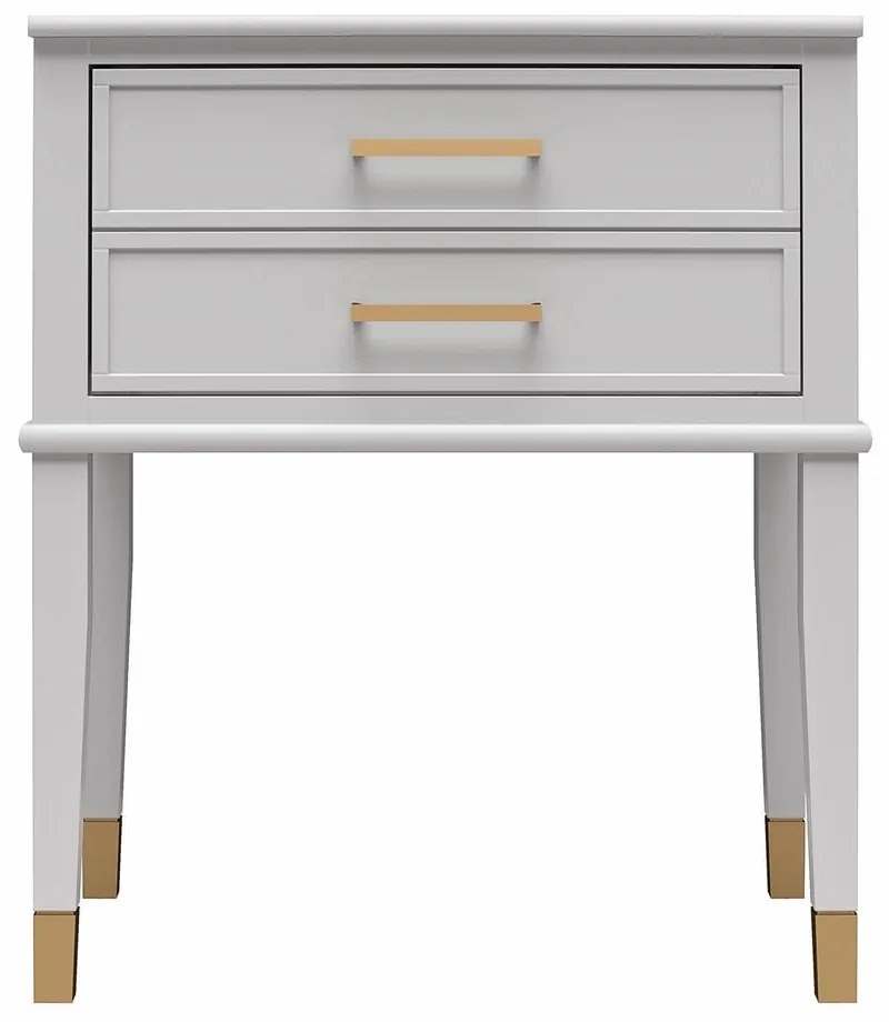 Светлосиво нощно шкафче Westerleigh – CosmoLiving by Cosmopolitan