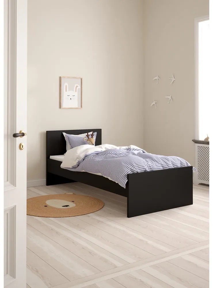 Черно единично легло 90x190 cm Naia – Tvilum