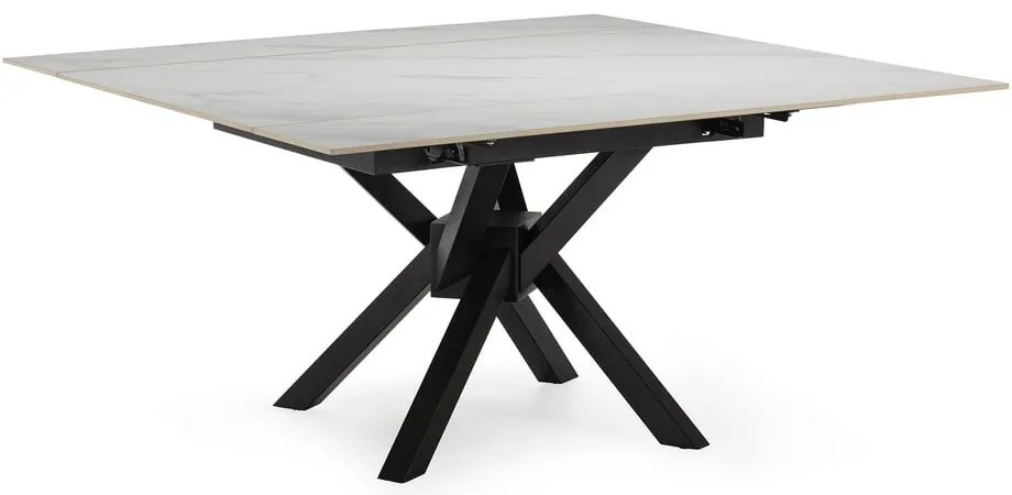 Сгъваема трапезна маса с допълнителна плоча с каменен плот за маса 90x150 cm Arlene – Marckeric