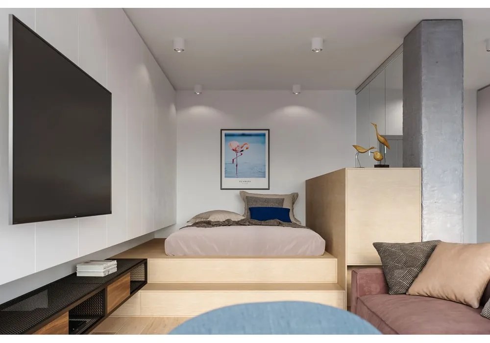 Бяло таванно осветително тяло Luigi - Sollux