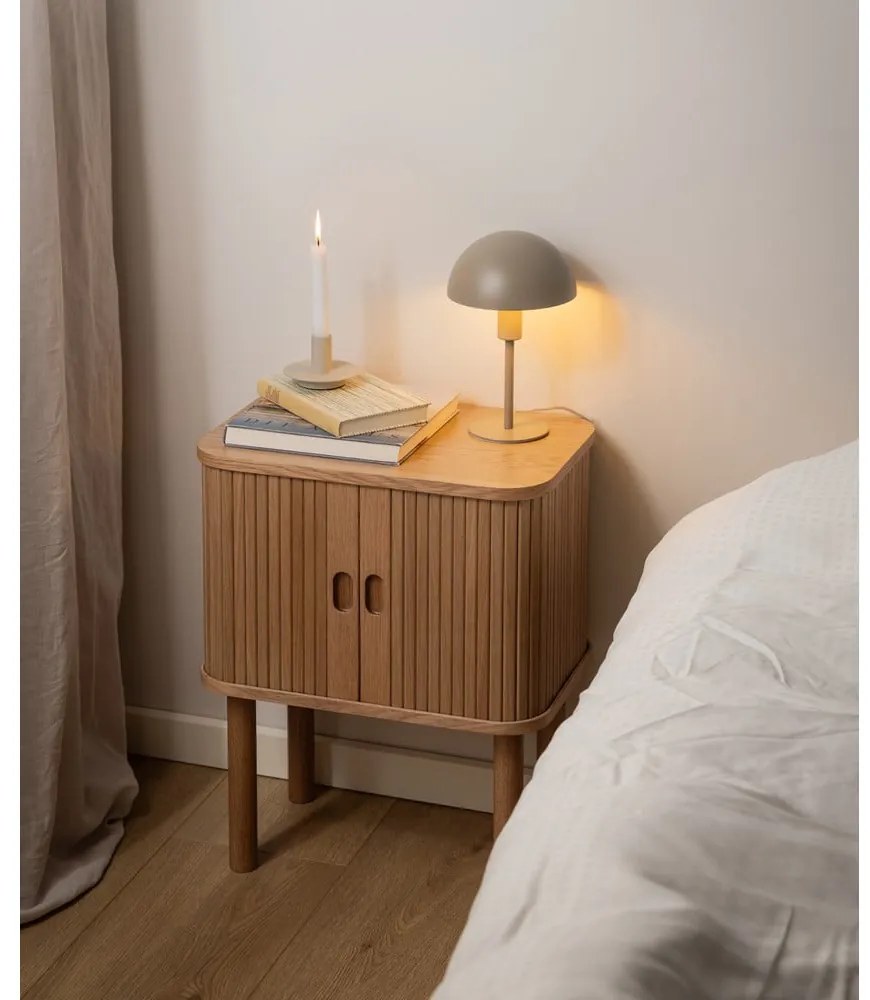 Нощно шкафче от дъб в естествен цвят Langley – Actona