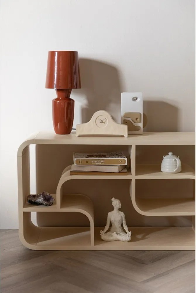 Теракотена метална настолна лампа с метален абажур (височина 42 cm) Classy – Zuiver