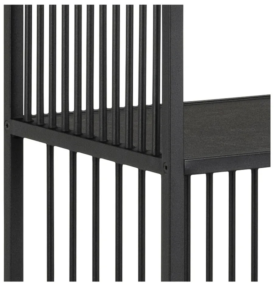 Черна библиотека от камък 85x185 cm Strington – Actona