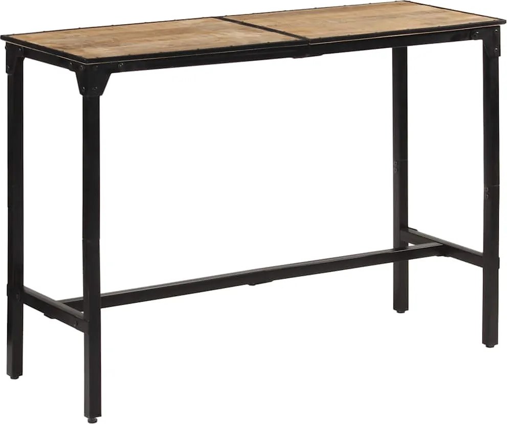 358937 vidaXL Бар маса 150x55x107 см масивно грубо мангово дърво