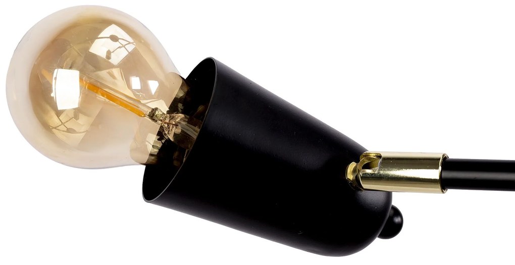 Лампа APP1708-4CP BLACK + GOLD