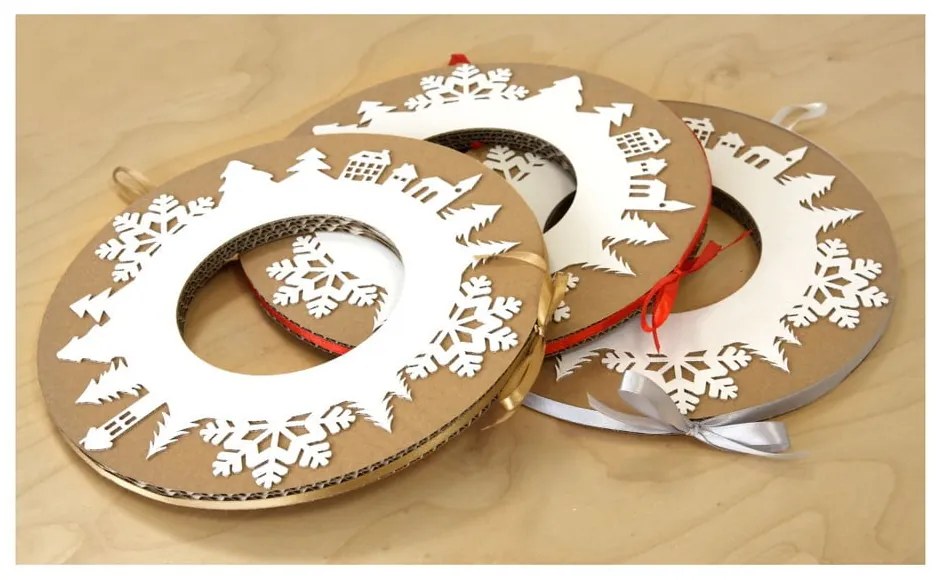 Адвентен венец със сива панделка - Unlimited Design for kids