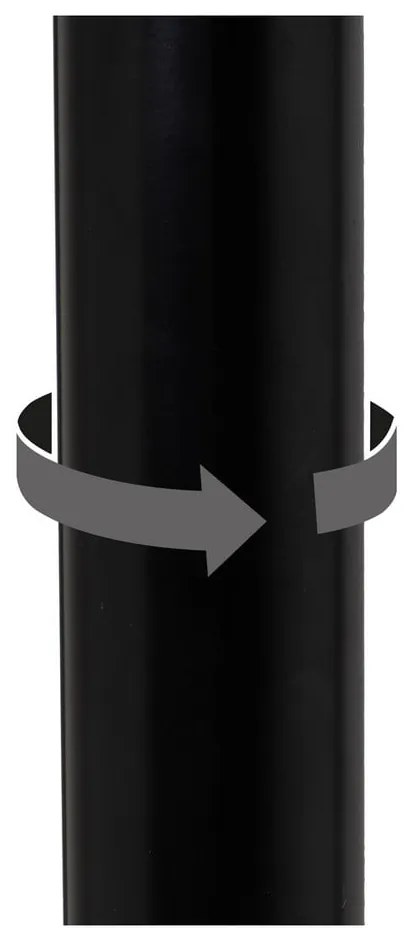 Черни бар столове в комплект от 2 бр. с регулируема височина от имитация на кожа (височина на седалката 72 cm) – Casa Selección